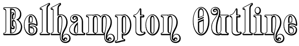 Belhampton Outline Font