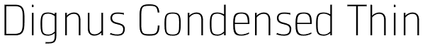 Dignus Condensed Thin Font