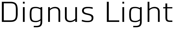 Dignus Light Font