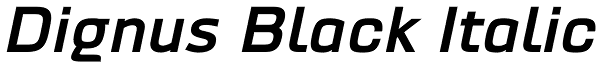 Dignus Black Italic Font