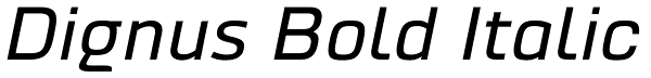 Dignus Bold Italic Font