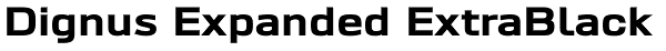 Dignus Expanded ExtraBlack Font