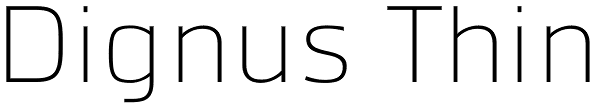 Dignus Thin Font