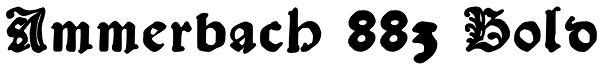 Ammerbach 883 Bold Font