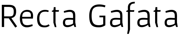 Recta Gafata Font