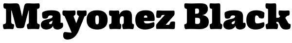 Mayonez Black Font