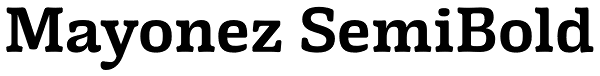 Mayonez SemiBold Font