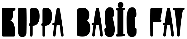 Kuppa Basic Fat Font