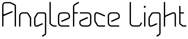 Angleface Light Font