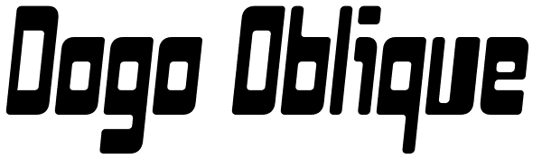 Dogo Oblique Font