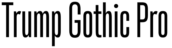 Trump Gothic Pro Font