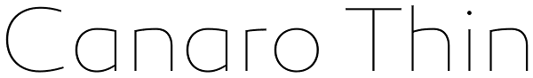 Canaro Thin Font