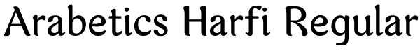 Arabetics Harfi Regular Font