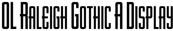 OL Raleigh Gothic A Display Font