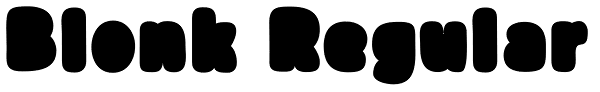 Blonk Regular Font