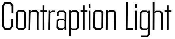 Contraption Light Font