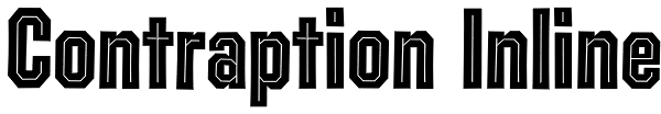 Contraption Inline Font