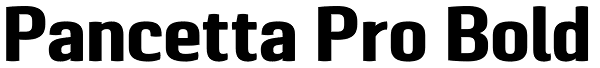 Pancetta Pro Bold Font