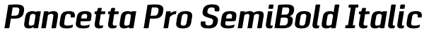 Pancetta Pro SemiBold Italic Font