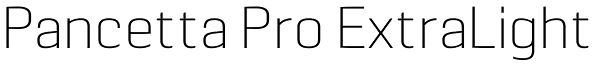 Pancetta Pro ExtraLight Font