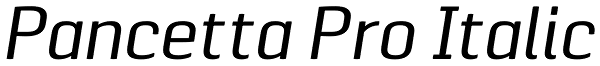 Pancetta Pro Italic Font