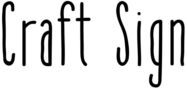 Craft Sign Font