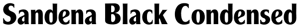 Sandena Black Condensed Font