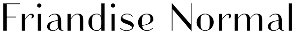 Friandise Normal Font