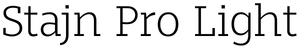 Stajn Pro Light Font