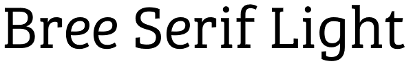 Bree Serif Light Font