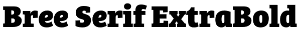 Bree Serif ExtraBold Font
