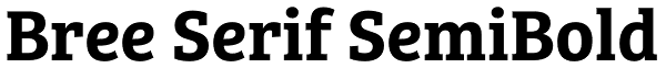 Bree Serif SemiBold Font