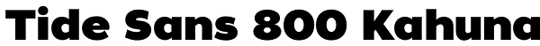 Tide Sans 800 Kahuna Font