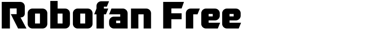 Robofan Free Font