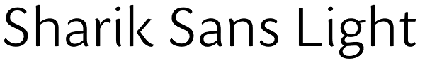 Sharik Sans Light Font