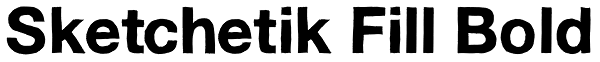 Sketchetik Fill Bold Font