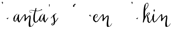 Santa's Pen Skin Font