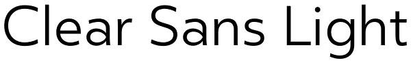 Clear Sans Light Font