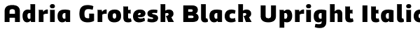 Adria Grotesk Black Upright Italic Font