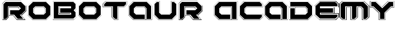 Robotaur Academy Font