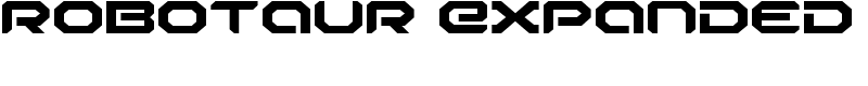 Robotaur Expanded Font