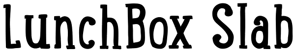 LunchBox Slab Font