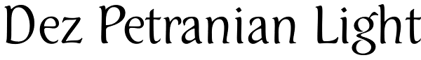 Dez Petranian Light Font