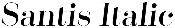 Santis Italic Font