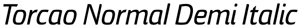 Torcao Normal Demi Italic Font