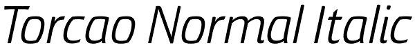 Torcao Normal Italic Font