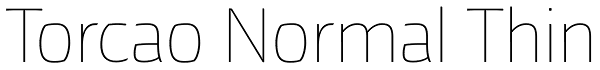 Torcao Normal Thin Font