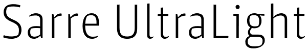 Sarre UltraLight Font