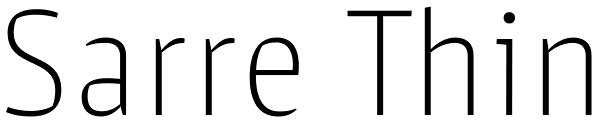 Sarre Thin Font