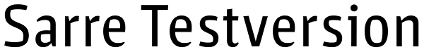 Sarre Testversion Font